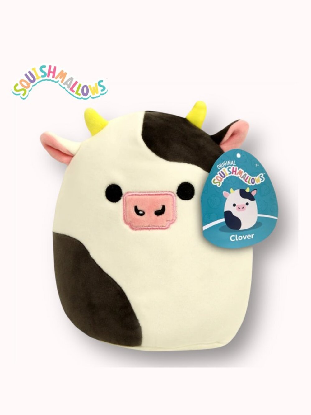 NWT 8" Cows Store exclusive Clover the cow Squishmallow